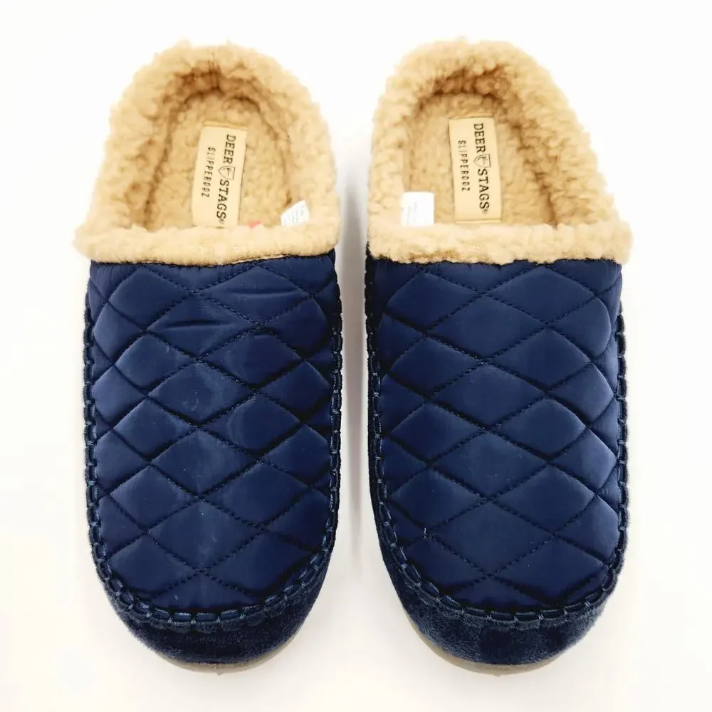 Deer Stags Men's Navy Alma Cushioned Indoor/Outdoor Clog Slippers Size 9M